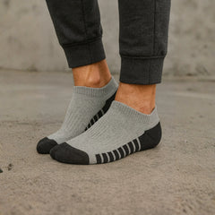 ZIBELL Pack of 5 Ankle Sports Socks for Men & Women, Suitable Made With Durable, Athletic Running Socks, Breathable Cotton - Pack of 5, Free Size