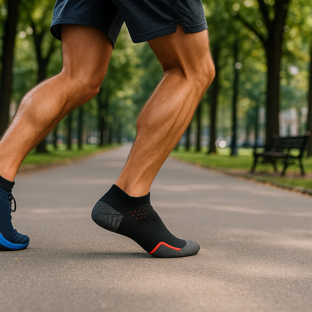 ZIBELL Pack of 5 Ankle Sports Socks for Men & Women, Athletic Running Socks, Suitable Made With Durable, Breathable Cotton