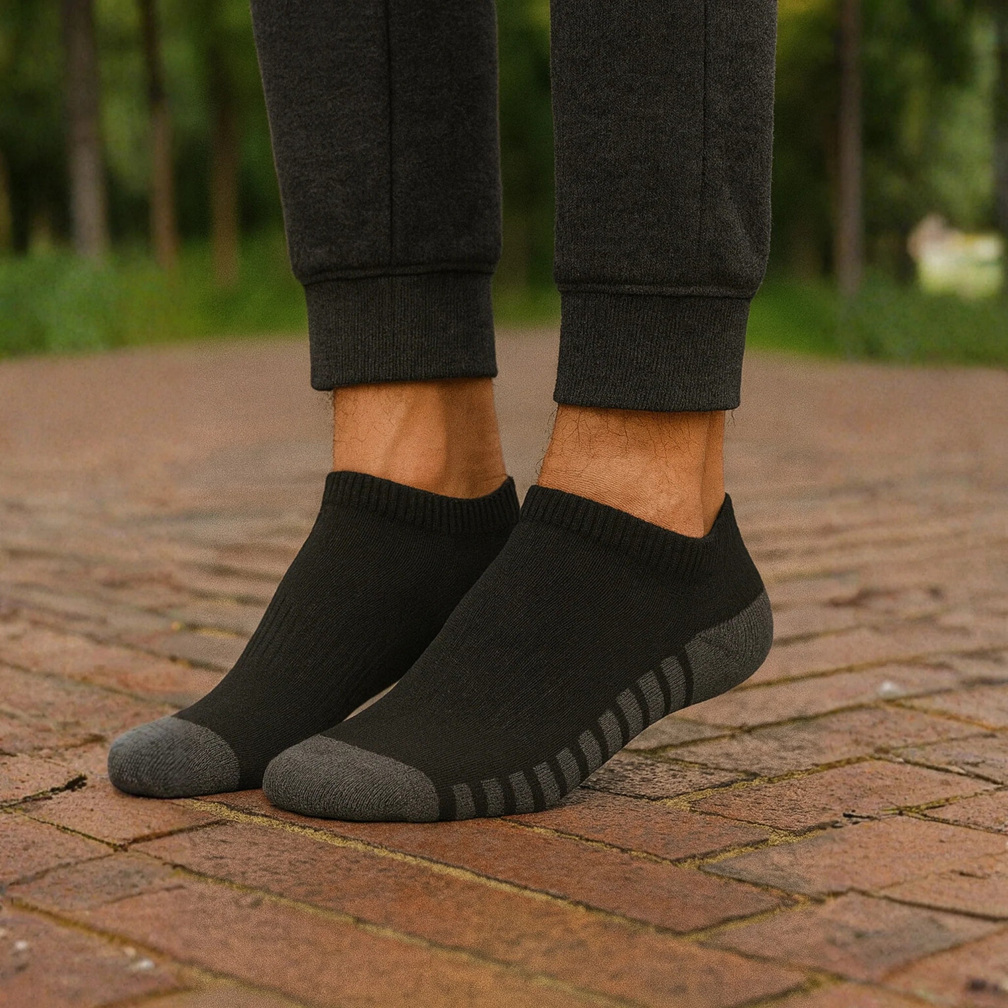 ZIBELL Pack of 5 Ankle Sports Socks for Men & Women, Suitable Made With Durable, Athletic Running Socks, Breathable Cotton - Pack of 5, Free Size