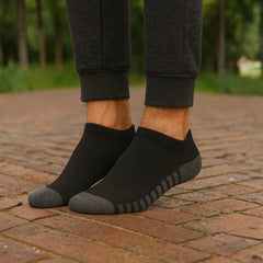 ZIBELL Pack of 5 Ankle Sports Socks for Men & Women, Suitable Made With Durable, Athletic Running Socks, Breathable Cotton - Pack of 5, Free Size