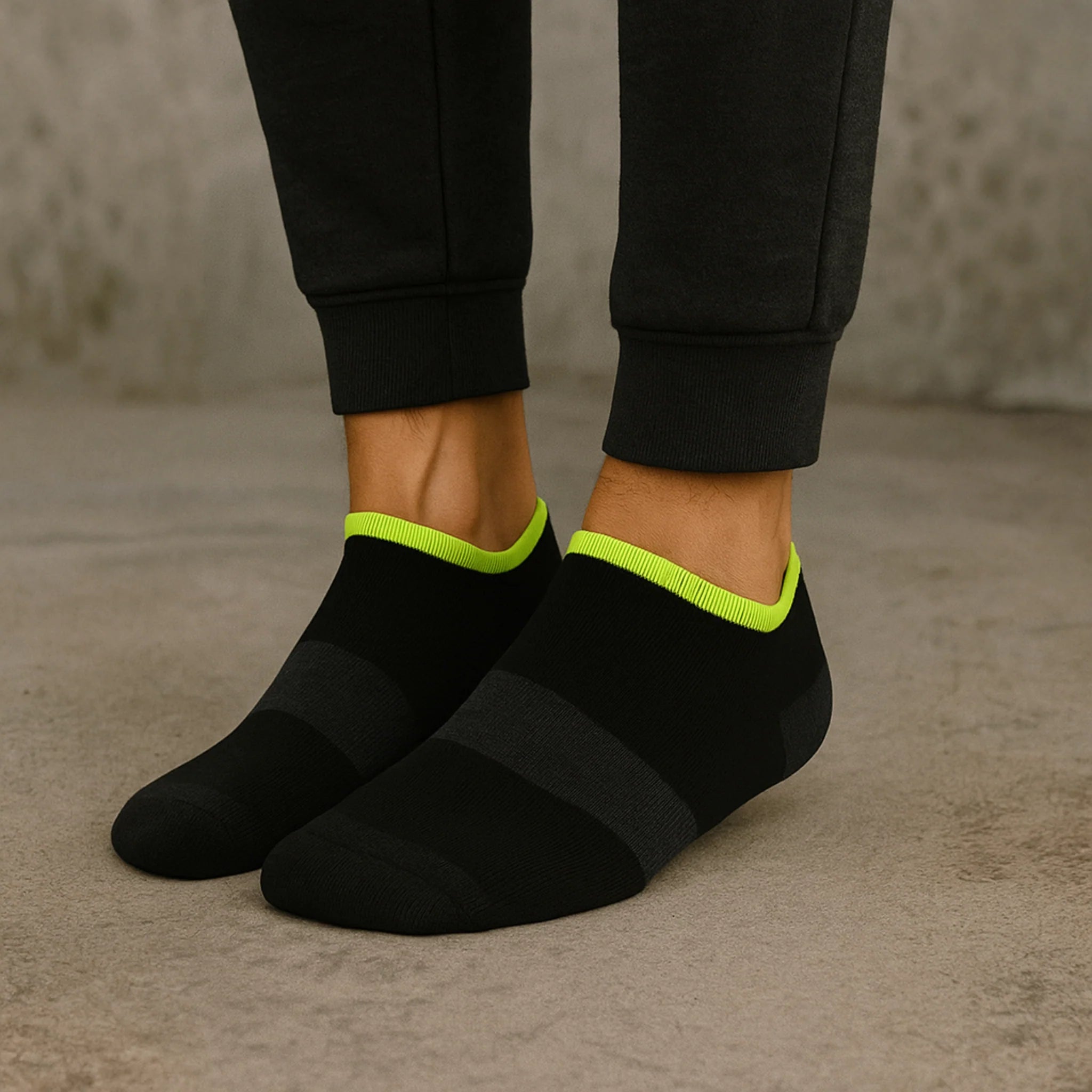 ZIBELL Pack of 5 Sports Ankle Socks for Men & Women, Suitable Made With Durable, Athletic Running Socks, Breathable Cotton - Pack of 5, Free Size