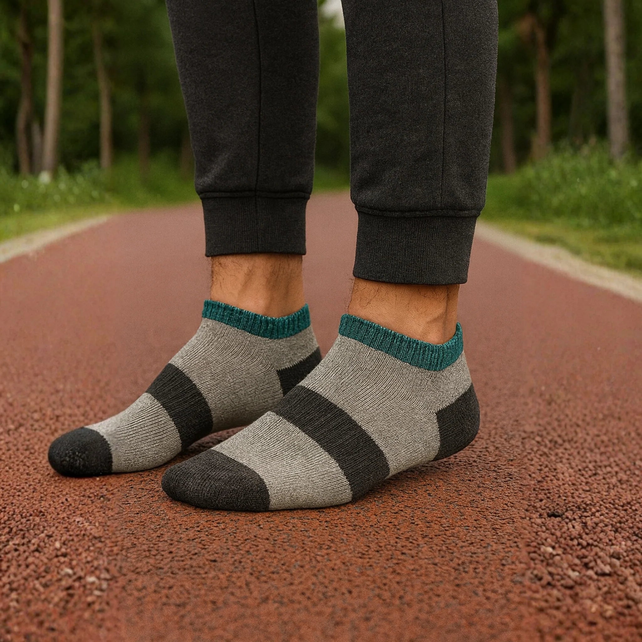 ZIBELL Pack of 5 Sports Ankle Socks for Men & Women, Suitable Made With Durable, Athletic Running Socks, Breathable Cotton - Pack of 5, Free Size